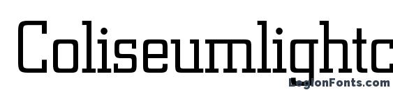 Coliseumlightc font, free Coliseumlightc font, preview Coliseumlightc font