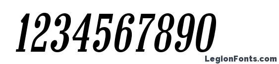 Colonel Italic Font, Number Fonts