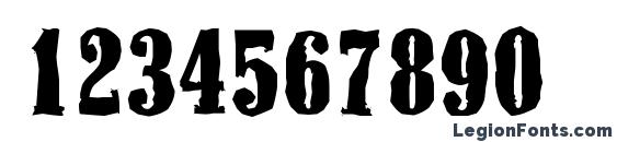 ColonelAntique Heavy Regular Font, Number Fonts