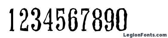 ColonelAntique Light Regular Font, Number Fonts