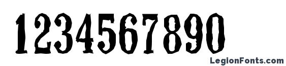 ColonelAntique Medium Regular Font, Number Fonts