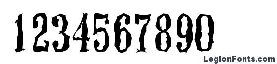 ColonelRandom Regular Font, Number Fonts