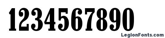 ColonelSerial Bold Font, Number Fonts