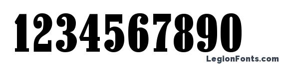 ColonelSerial Heavy Regular Font, Number Fonts