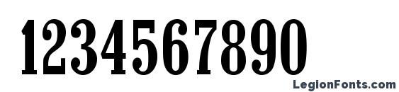 ColonelSerial Medium Regular Font, Number Fonts