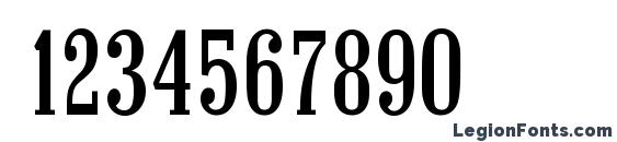 ColonelSerial Regular Font, Number Fonts
