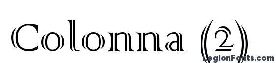 Colonna (2) font, free Colonna (2) font, preview Colonna (2) font