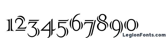 Colonna MT Font, Number Fonts