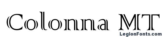 шрифт Colonna MT, бесплатный шрифт Colonna MT, предварительный просмотр шрифта Colonna MT