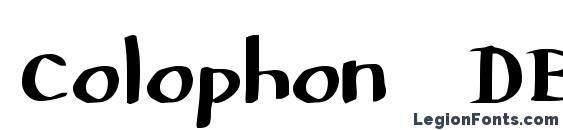 шрифт Colophon DBZ, бесплатный шрифт Colophon DBZ, предварительный просмотр шрифта Colophon DBZ