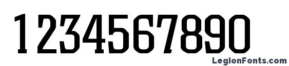 Colorado Regular DB Font, Number Fonts