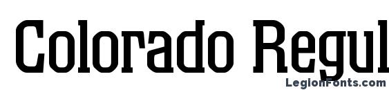 Colorado Regular DB Font, Serif Fonts