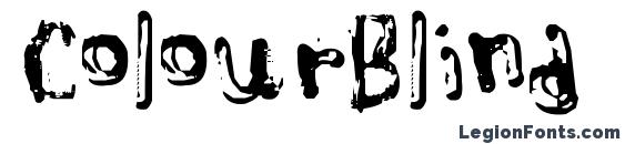 шрифт ColourBlind, бесплатный шрифт ColourBlind, предварительный просмотр шрифта ColourBlind