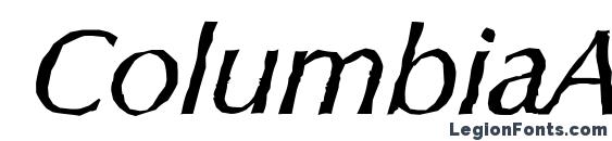 ColumbiaAntique Italic font, free ColumbiaAntique Italic font, preview ColumbiaAntique Italic font