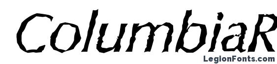 Шрифт ColumbiaRandom Italic