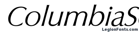 ColumbiaSerial Light Italic font, free ColumbiaSerial Light Italic font, preview ColumbiaSerial Light Italic font