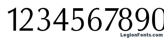 ColumbiaSerial Light Regular Font, Number Fonts