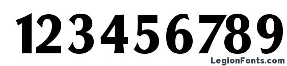 ColumbiaSerial Xbold Regular Font, Number Fonts