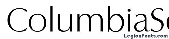 ColumbiaSerial Xlight Regular Font