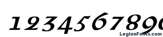 Columbo Italic Font, Number Fonts