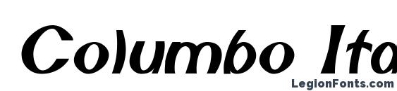 Columbo Italic font, free Columbo Italic font, preview Columbo Italic font