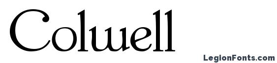шрифт Colwell, бесплатный шрифт Colwell, предварительный просмотр шрифта Colwell