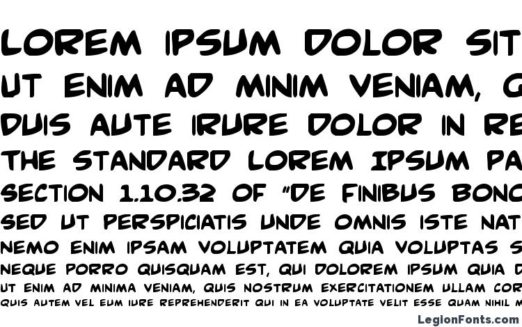 specimens Comic Book Commando Bold font, sample Comic Book Commando Bold font, an example of writing Comic Book Commando Bold font, review Comic Book Commando Bold font, preview Comic Book Commando Bold font, Comic Book Commando Bold font