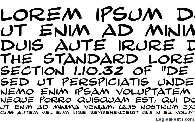 specimens Comic Strip MN font, sample Comic Strip MN font, an example of writing Comic Strip MN font, review Comic Strip MN font, preview Comic Strip MN font, Comic Strip MN font