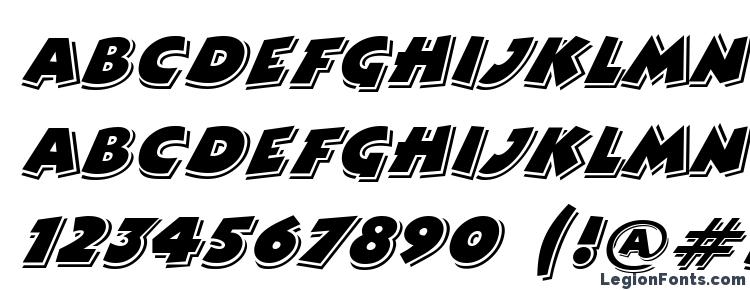 glyphs ComixHighlight Italic font, сharacters ComixHighlight Italic font, symbols ComixHighlight Italic font, character map ComixHighlight Italic font, preview ComixHighlight Italic font, abc ComixHighlight Italic font, ComixHighlight Italic font