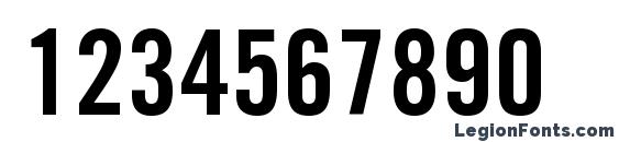 Commerce Condensed SSi Semi Bold Condensed Font, Number Fonts