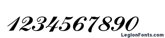 Commercial Script BT Font, Number Fonts