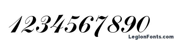Commercial Script Regular Font, Number Fonts