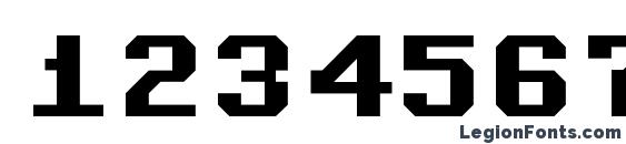 Commodore 64 angled Font, Number Fonts