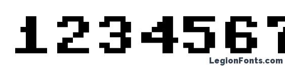 Commodore 64 pixeled Font, Number Fonts