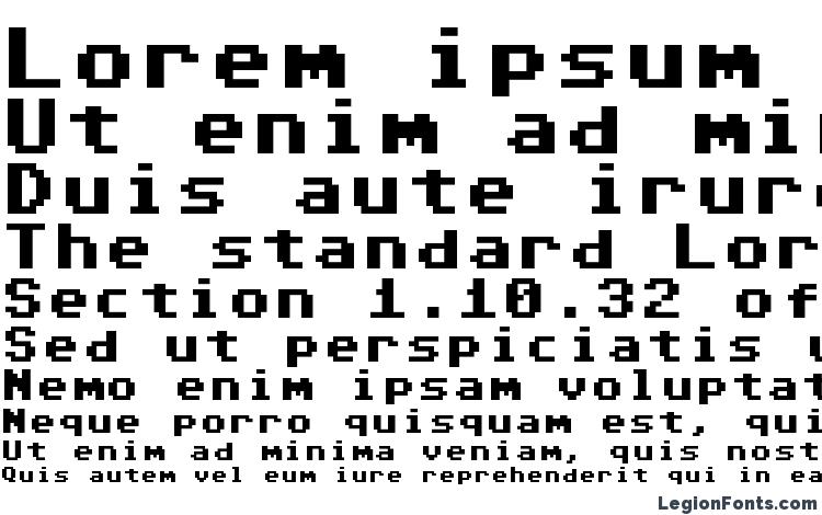 specimens Commodore 64 pixeled font, sample Commodore 64 pixeled font, an example of writing Commodore 64 pixeled font, review Commodore 64 pixeled font, preview Commodore 64 pixeled font, Commodore 64 pixeled font