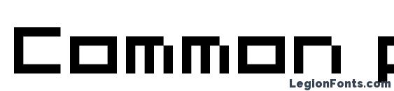 Common pixel Font