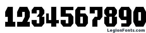 Commonwealth Condensed Font, Number Fonts
