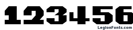Commonwealth Expanded Font, Number Fonts