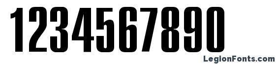 Compact 115 Font, Number Fonts