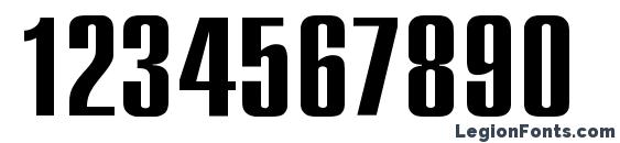 Compact 130 Font, Number Fonts