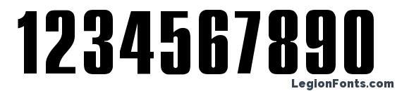 Compact bold regular Font, Number Fonts
