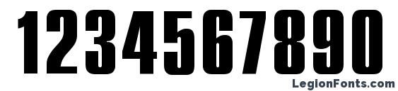 Compact Bold Font, Number Fonts