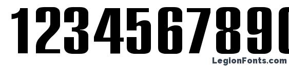 Compact Ex Font, Number Fonts