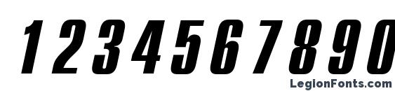 Compact.kz Bold Italic Font, Number Fonts