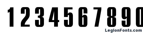Compact.kz Bold Font, Number Fonts