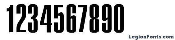 Compact regular Font, Number Fonts