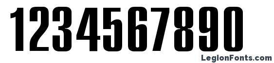 Compact Wd Font, Number Fonts