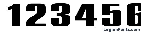 Compact185b Font, Number Fonts