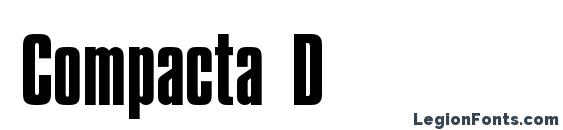 Compacta D font, free Compacta D font, preview Compacta D font