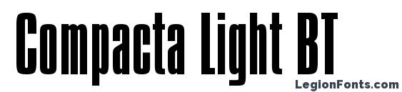 Compacta Light BT Font